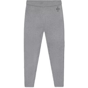 OVO Womens Ribbed Knit Legging in Heather Grey Size Medium